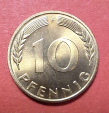 10 Pfennig 1966 F Prägefrisch/Stempelglanz tolles Stück, siehe Bilder.