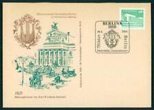 DDR SONDERKARTE 1985 SCHAUSPIELHAUS BERLIN SCHINKEL ARCHITEKT HARFE hi49