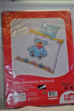 2 tlg.  Baby Bettwäsche  Bettwäschengarnitur  100 % Baumwolle  mit Reißverschluß