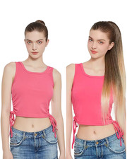 71cm Haarteil Zopf Kordelzug Pferdeschwanz Haarverlängerung Ponytail Braun Blond