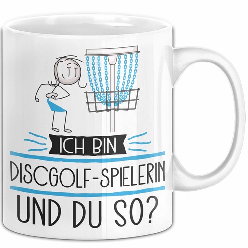 Discgolf spielerin tasse - discgolf-spielerin,