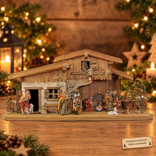 Prachtvolle weihnachtskrippe - prachtvolle,