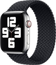 Original Apple Braided Geflochtenes Solo Loop Band 44/45/46/49mm Kohlegrau