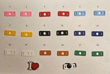 Adapter f. Schuh-Anstecker, Charms, Jibbitz zur Befestigung an den Schnürsenkeln