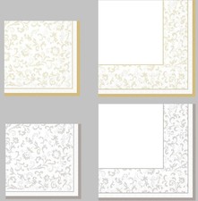 20 Servietten "IVOIRE / GRAY