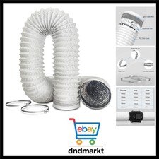 PVC Abluftrohr 150mm Weiß 3m Flex-Schlauch Abluftventilator Trockner Klimaanlage