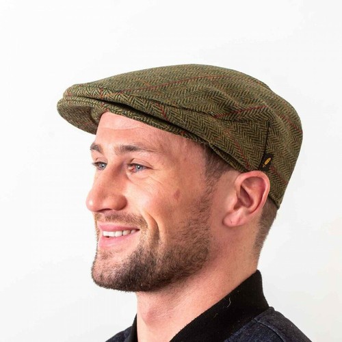 Tweed schiebermütze mit - tweed-schiebermütze,