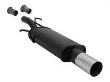 NOVUS Sportauspuff Endschalldämpfer 1x90 RL passend für PEUGEOT 307 CITROEN C4 