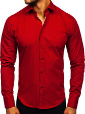 Freizeithemd Herrenhemd Hemd Shirt Slim Fit Unifarben Herren BOLF 2B2 Classic