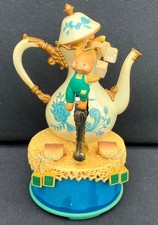 Enesco Tea for Two Tee Kanne Mäuse Mini Action Musical Musik-Spieluhr Vintage