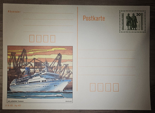 Ddr ganzsache bauwerke - ddr,, ganzsache,