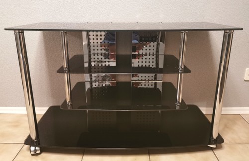 Fernsehtisch schwarzglas - ,