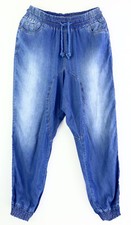 Jeans mit Gummizug Gr. 40 Blau