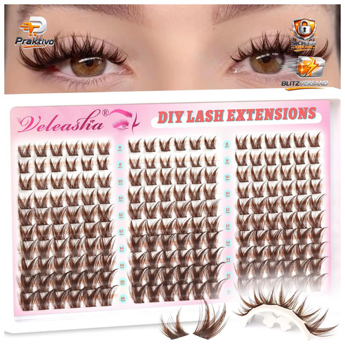 Wimpern extensions brown lash - extensions,