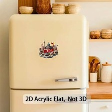 Berlin - Kühlschrank-Magnet Souvenir Fotomagnet 2D Flach