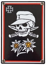 Emailleschild Gebirgsjäger /