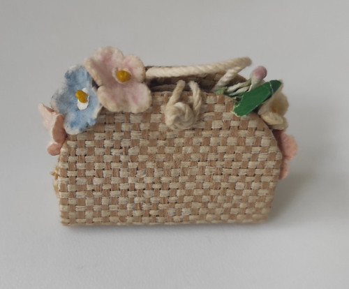 Vintage barbie blumenkorb - vintage,