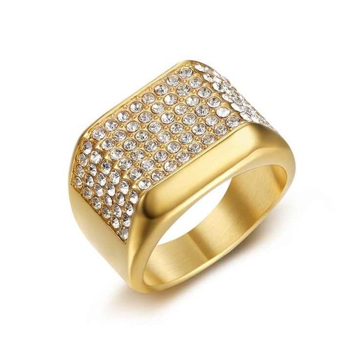 Edelstahl siegelring gold - siegelring,