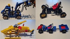 Lego Technik, vier Fahrzeuge