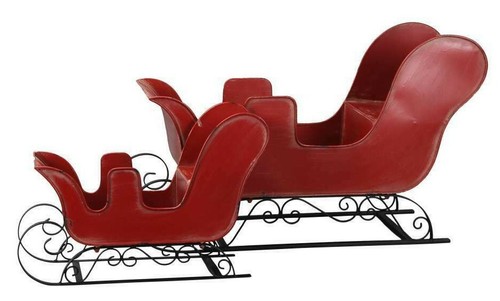 Schlitten metall weihnachten - metall,