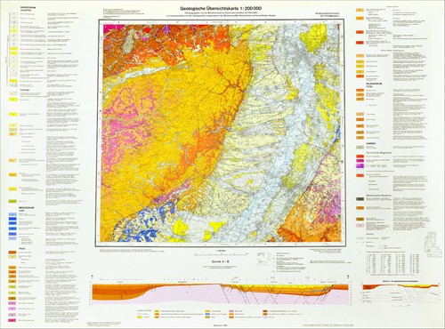 Geologische karte pfälzer - geologische,