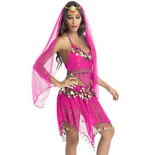 Bauchtanz-Kostüm Set für Frauen/Männer Pailletten, indische Tanzkleidung