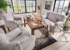 2-Sitzer Tischsofa & Küchensofa "Pavolo" - viele schöne Stoffe und Holzfarben