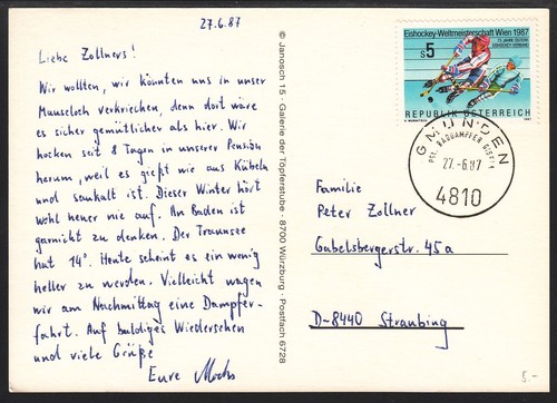 Schiffspost traunsee stempel - schiffspost, traunsee,stempel
