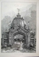 Original alter antiker Druck