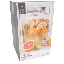 Saveur et Degustation Wasserspender Glas Fontaine Transparent 18x18x31cm Extra s