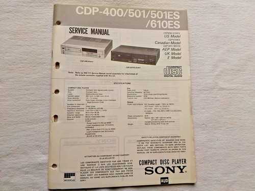 Cdp 400 501 - cdp-400/501, cd