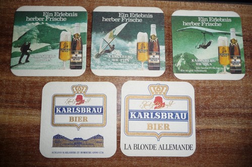 Bierdeckel brauerei karlsberg - brauerei,
