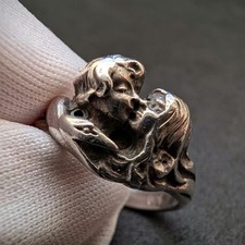 Jugendstil Ring 900 Silber