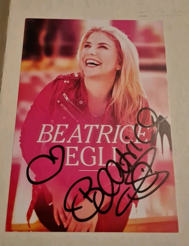 Beatrice egli autogramm karte - beatrice,