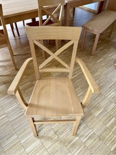 Tisch, zwei Stühle und Bank Esszimmer - Buche massiv 