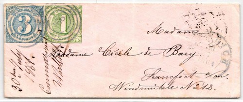 Thurn taxis 21 auf brief - 21,
