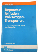 Reparaturleitfaden VW Transporter T3 Syncro 5 Gang Getriebe 094 Allrad Kupplung