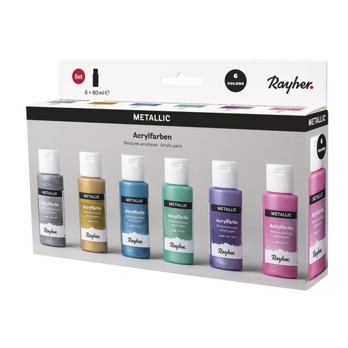 Acrylfarben set metallic - acrylfarben,