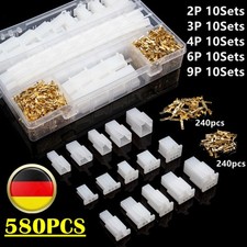 580x Steckverbinder Sortiment KFZ Stecker 2-9 Polig Auto Buchse Set 1,0- 2,5 mm²