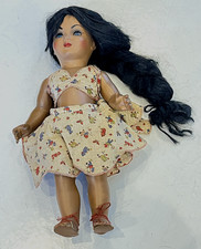 ALTE  FARBIGE ZELLULOID PUPPE