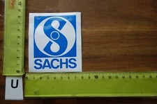 Alter Aufkleber Motorsport Tuning Zubehör Rallye SACHS (blau/weiß)