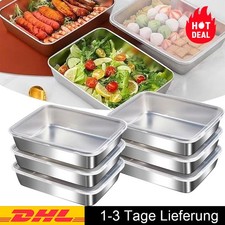 6 Stück Backblech, Edelstahl