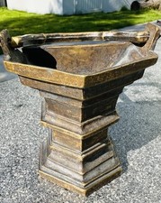 Antike WEIHWASSERKESSEL Weihwasserbecken WEIWEIHWASSERGEFÄß   BRONZE ca. 1930