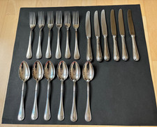 Koch & Bergfeld K&B 800er Silber Besteck 18 Teile: Menü-Messer Gabeln Löffel