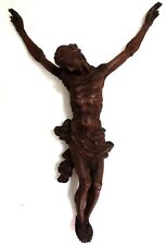 großer Corpus Christi / Jesus Christus am Kreuz. Holz, geschnitzt; wohl 20 Jhdt.
