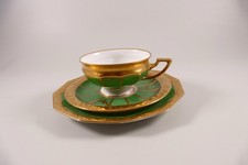 Rosenthal Maria Sammeltasse Sammelgedeck 3 Teile Grün Alt Dresden Kaffeegedeck