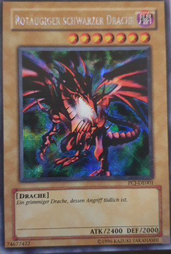 Rotäugiger schwarzer drache - drache,