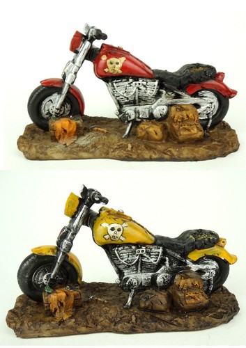 Deko motorrad kunstharz rot - deko,