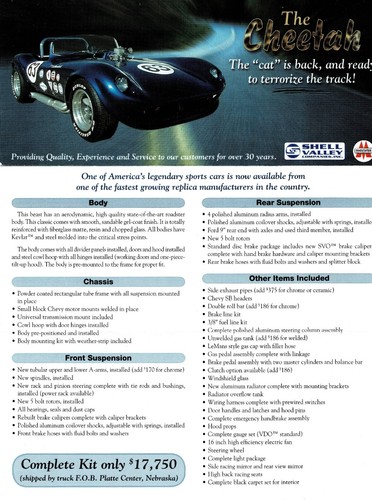 Shell valley cheetah kit car - shell,