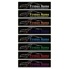 Namenschild in Schwarz Werbung